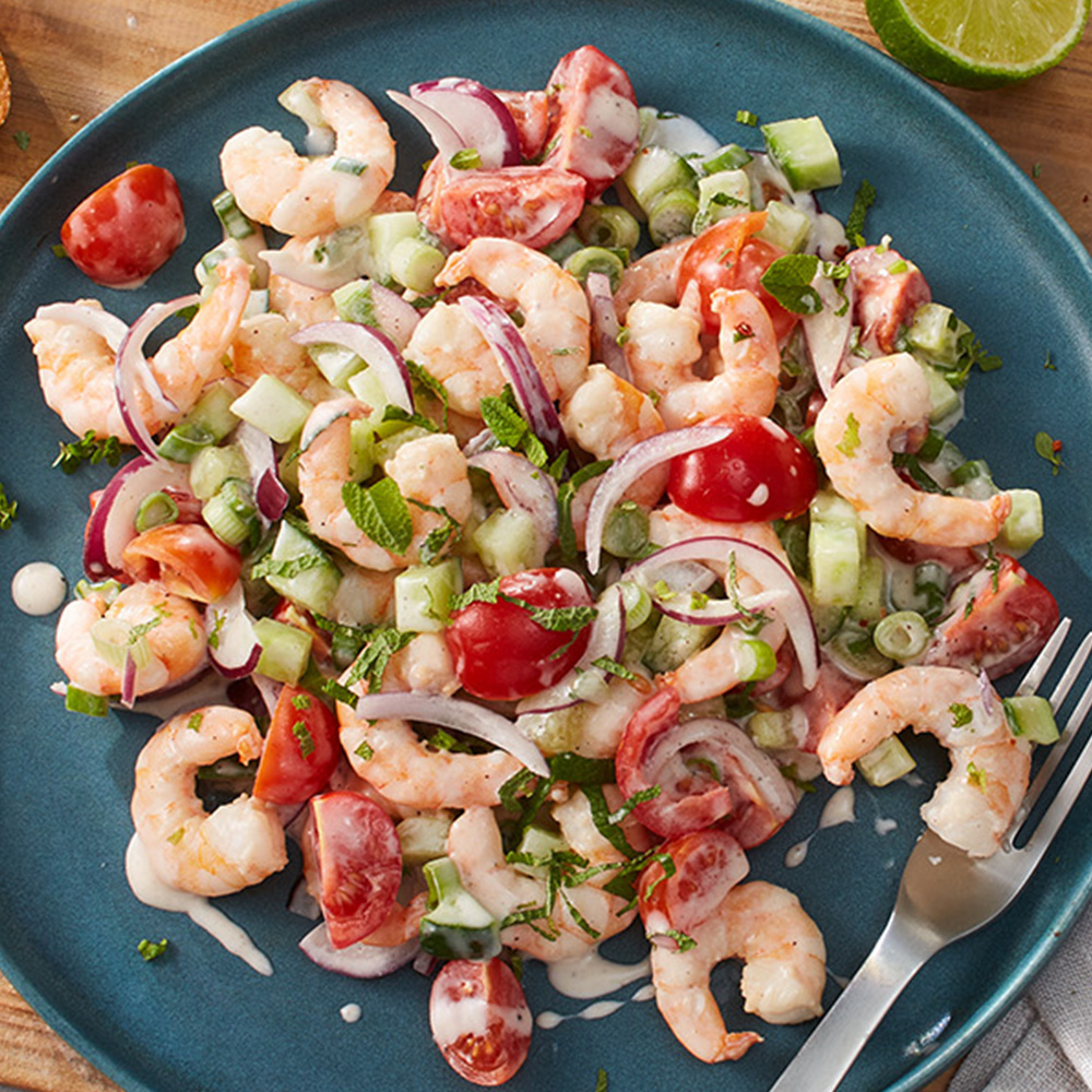 Karibischer Garnelensalat